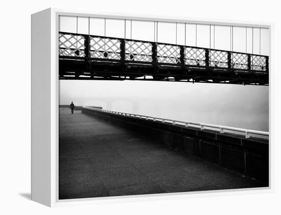 Walkway Beside River in Scotland-Craig Roberts-Framed Premier Image Canvas