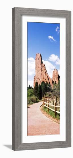 Walkway Leading to a Park, Garden of the Gods, Colorado Springs, Colorado, USA-null-Framed Photographic Print