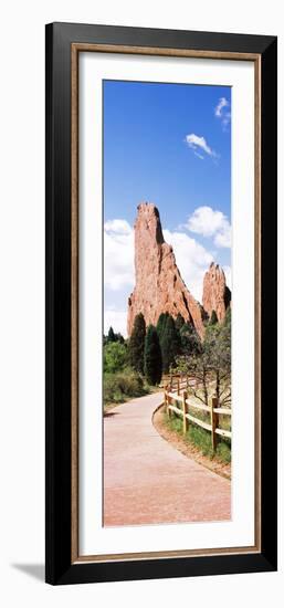 Walkway Leading to a Park, Garden of the Gods, Colorado Springs, Colorado, USA-null-Framed Photographic Print