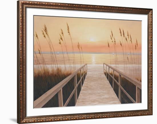 Walkway to Sea-Diane Romanello-Framed Art Print