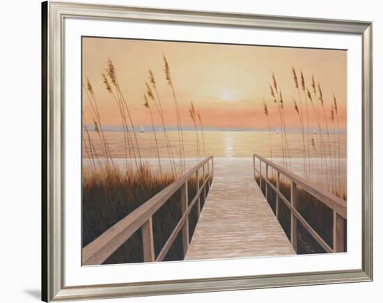 Walkway to Sea-Diane Romanello-Framed Art Print