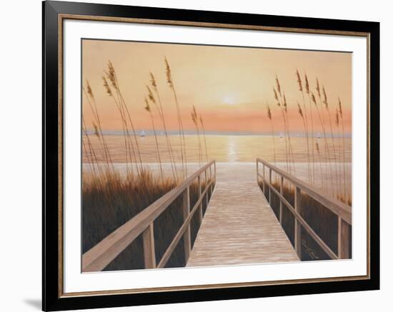 Walkway to Sea-Diane Romanello-Framed Art Print