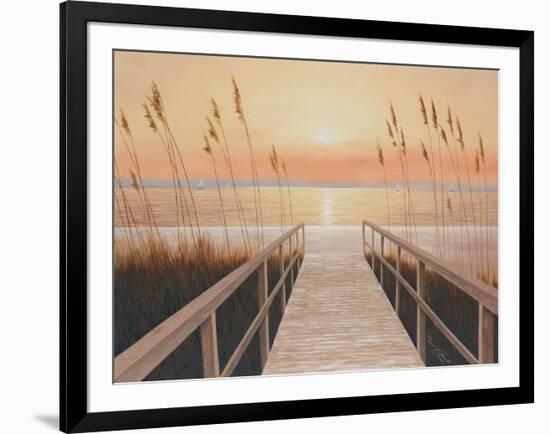 Walkway to Sea-Diane Romanello-Framed Art Print