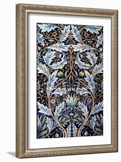 Wall Covering Panel (66 Tiles) Made by William Morris (1834-1896) and William Frend De Morgan (1839-William Morris-Framed Giclee Print