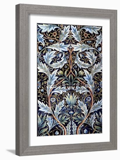 Wall Covering Panel (66 Tiles) Made by William Morris (1834-1896) and William Frend De Morgan (1839-William Morris-Framed Giclee Print