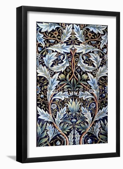 Wall Covering Panel (66 Tiles) Made by William Morris (1834-1896) and William Frend De Morgan (1839-William Morris-Framed Giclee Print