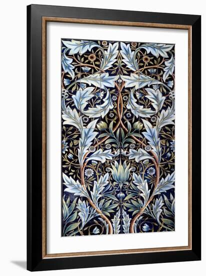 Wall Covering Panel (66 Tiles) Made by William Morris (1834-1896) and William Frend De Morgan (1839-William Morris-Framed Giclee Print