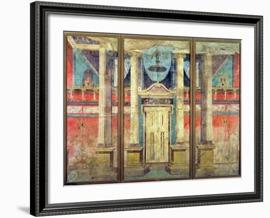 Wall Decoration from the Villa of P Fannius at Boscoreale, Near Pompeii-null-Framed Giclee Print