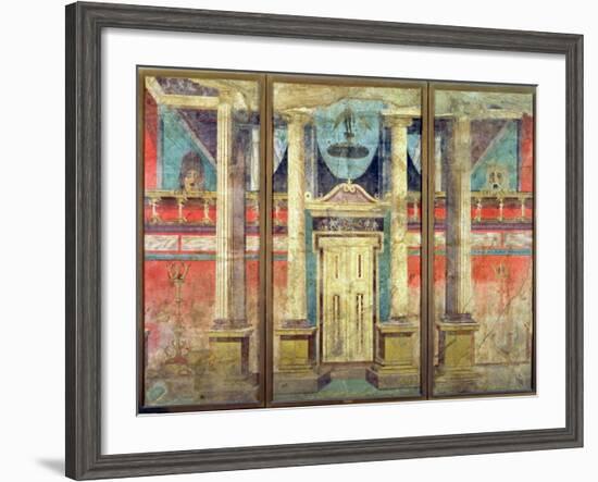 Wall Decoration from the Villa of P Fannius at Boscoreale, Near Pompeii-null-Framed Giclee Print