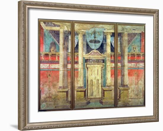 Wall Decoration from the Villa of P Fannius at Boscoreale, Near Pompeii-null-Framed Giclee Print