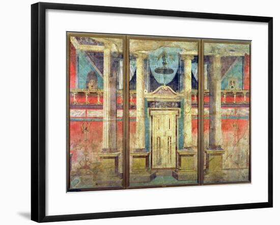 Wall Decoration from the Villa of P Fannius at Boscoreale, Near Pompeii-null-Framed Giclee Print