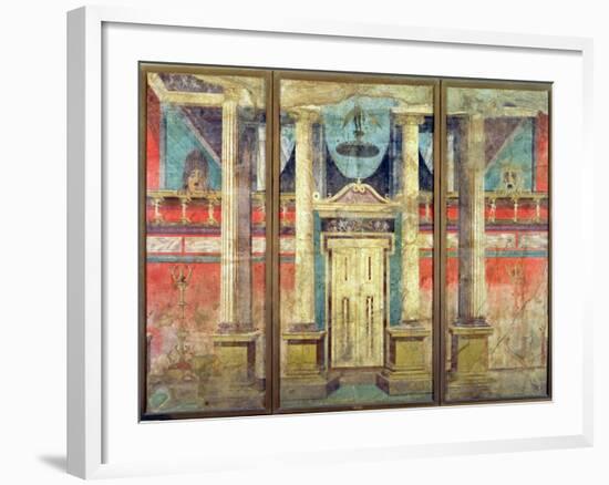 Wall Decoration from the Villa of P Fannius at Boscoreale, Near Pompeii-null-Framed Giclee Print