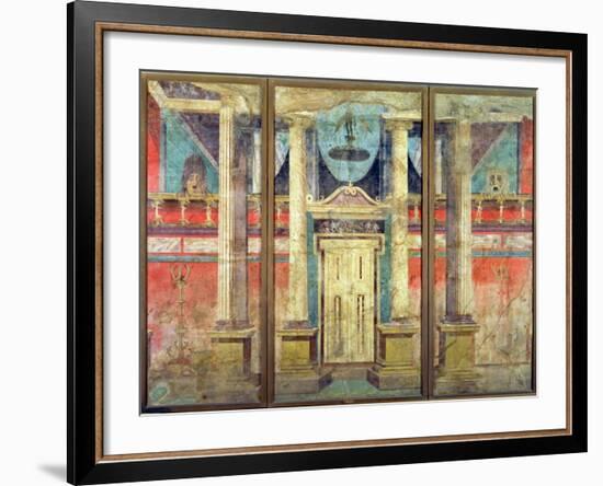 Wall Decoration from the Villa of P Fannius at Boscoreale, Near Pompeii-null-Framed Giclee Print