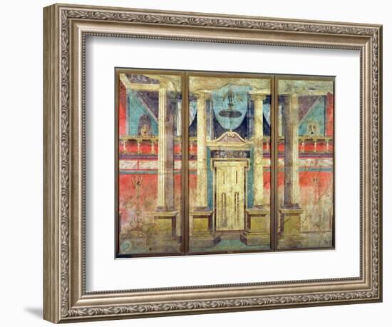 Wall Decoration from the Villa of P Fannius at Boscoreale, Near Pompeii-null-Framed Giclee Print