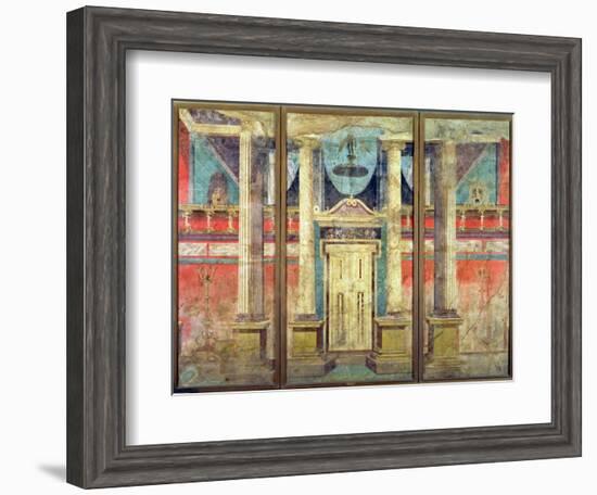 Wall Decoration from the Villa of P Fannius at Boscoreale, Near Pompeii-null-Framed Giclee Print