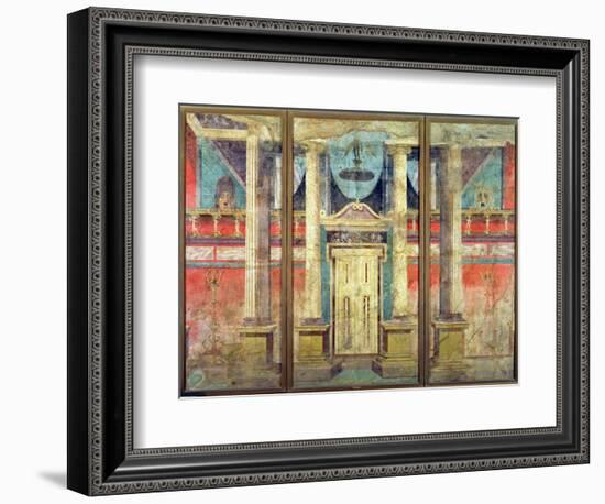 Wall Decoration from the Villa of P Fannius at Boscoreale, Near Pompeii-null-Framed Giclee Print