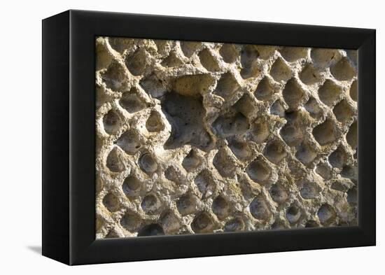 Wall Detail, Roman Site of Herculaneum, Italy-Natalie Tepper-Framed Stretched Canvas