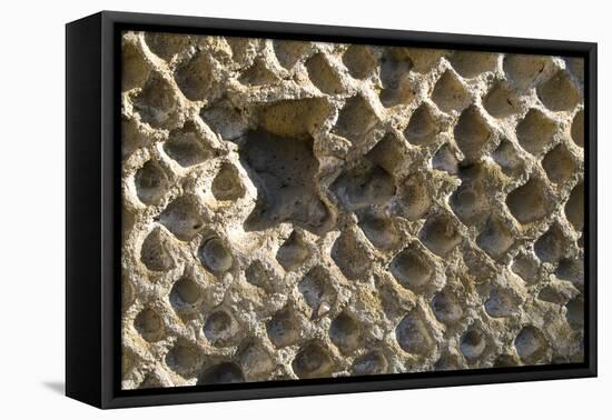 Wall Detail, Roman Site of Herculaneum, Italy-Natalie Tepper-Framed Stretched Canvas