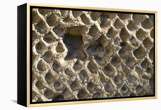 Wall Detail, Roman Site of Herculaneum, Italy-Natalie Tepper-Framed Stretched Canvas