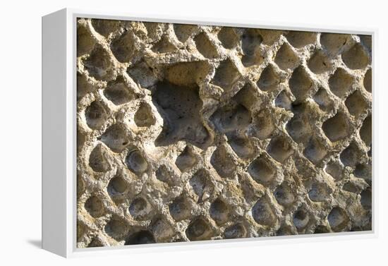 Wall Detail, Roman Site of Herculaneum, Italy-Natalie Tepper-Framed Stretched Canvas