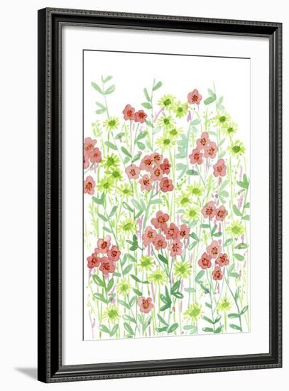 Wall Flowers II-Melissa Wang-Framed Art Print