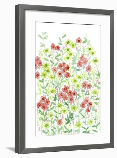 Wall Flowers II-Melissa Wang-Framed Art Print