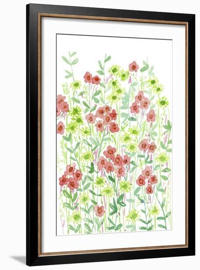 Wall Flowers II-Melissa Wang-Framed Art Print