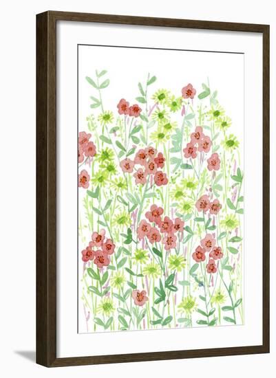 Wall Flowers II-Melissa Wang-Framed Art Print