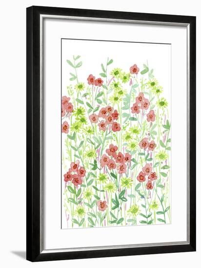 Wall Flowers II-Melissa Wang-Framed Art Print