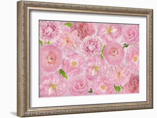 Wall Flowers Pink-Cora Niele-Framed Giclee Print