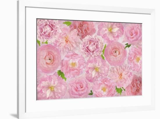 Wall Flowers Pink-Cora Niele-Framed Giclee Print