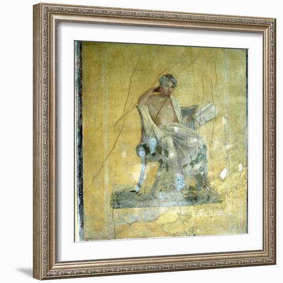 Wall Fresco, House of the Menander, Pompeii. Artist: Unknown-Unknown-Framed Giclee Print