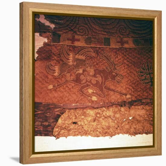 Wall-hanging of griffin attacking an elk, from Kurgan, Northern Mongolia, c1st century BC-Unknown-Framed Premier Image Canvas