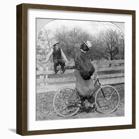 Wall I Swan, What Won't Them City Folks Do?-null-Framed Photographic Print