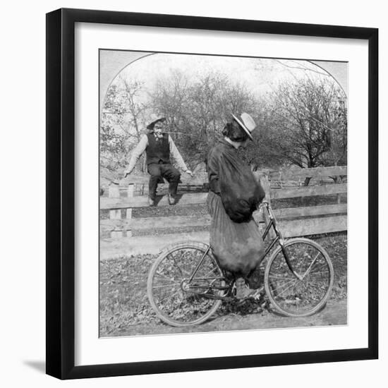 Wall I Swan, What Won't Them City Folks Do?-null-Framed Photographic Print