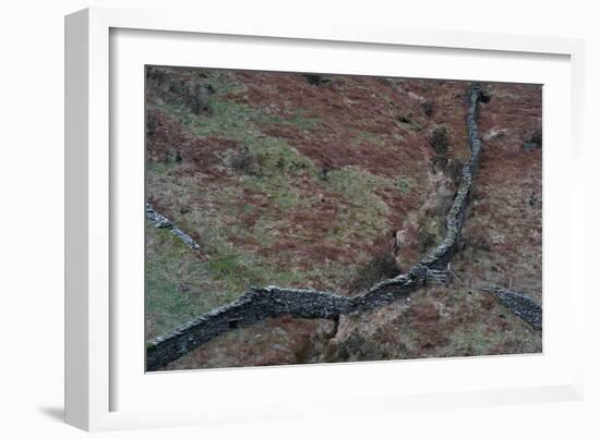 Wall in Remote Location in England-Clive Nolan-Framed Photographic Print