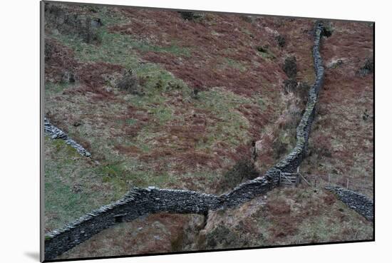 Wall in Remote Location in England-Clive Nolan-Mounted Photographic Print