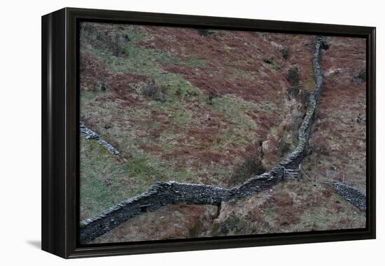 Wall in Remote Location in England-Clive Nolan-Framed Premier Image Canvas