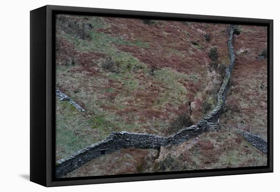 Wall in Remote Location in England-Clive Nolan-Framed Premier Image Canvas