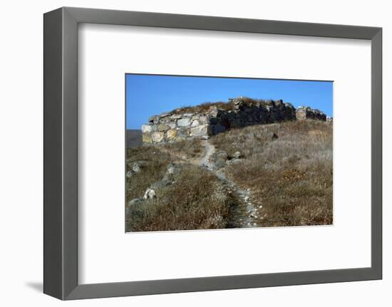 Wall of the pre-historic site at Phyllakopi on Milos, 31st century BC-Unknown-Framed Photographic Print