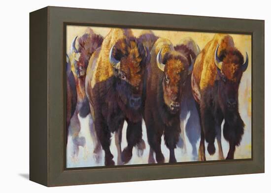 Wall of Thunder-Julie Chapman-Framed Stretched Canvas
