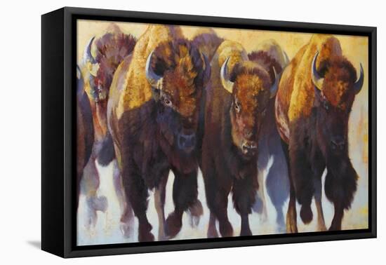 Wall of Thunder-Julie Chapman-Framed Stretched Canvas