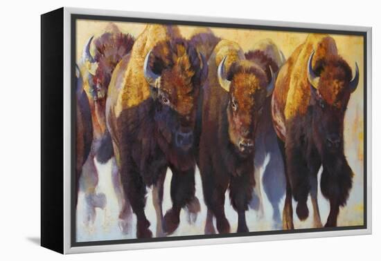 Wall of Thunder-Julie Chapman-Framed Stretched Canvas