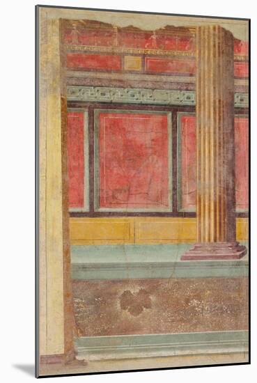Wall painting from a Villa at Boscoreale, c.50–40 B.C.-Roman Republican Period-Mounted Giclee Print
