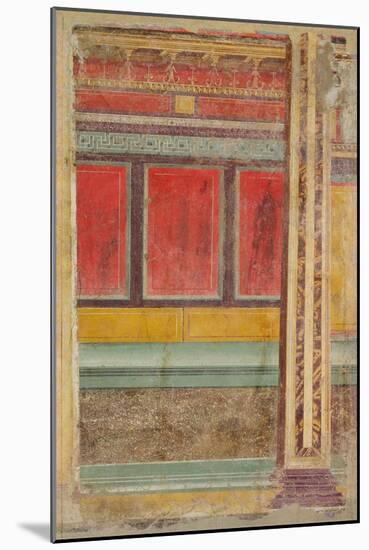 Wall painting from a Villa at Boscoreale, c.50–40 B.C.-Roman Republican Period-Mounted Giclee Print
