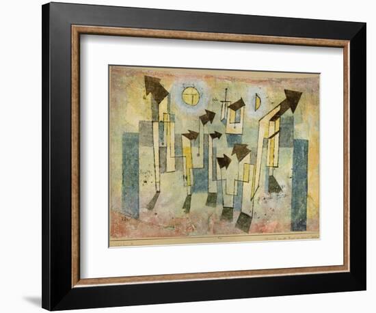 Wall Painting from the Temple of Longing Thither, 1922-Paul Klee-Framed Giclee Print