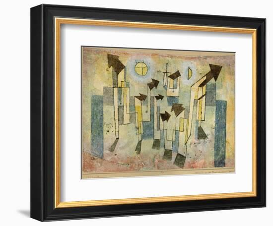 Wall Painting from the Temple of Longing Thither, 1922-Paul Klee-Framed Giclee Print