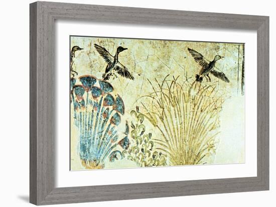 Wall Painting from the Tomb of Akhenaten, Ancient Egyptian, 18th Dynasty, C1375 Bc-null-Framed Giclee Print