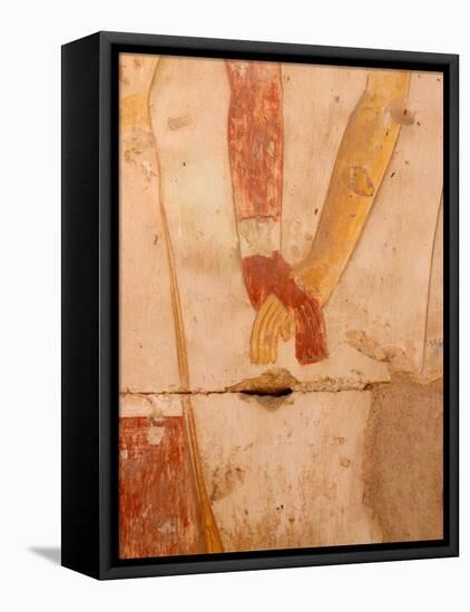 Wall Painting of Figures Holding Hands, Egypt-Michele Molinari-Framed Premier Image Canvas