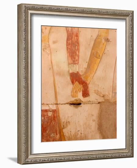 Wall Painting of Figures Holding Hands, Egypt-Michele Molinari-Framed Photographic Print